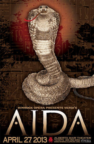 Aida poster by Melanie Fabrizius